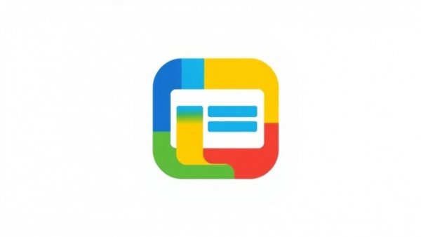 Colorful Google News icon in flat design style.
