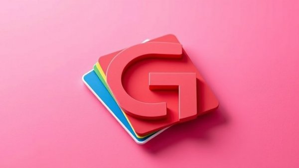 Colorful cards logo with stylized G.