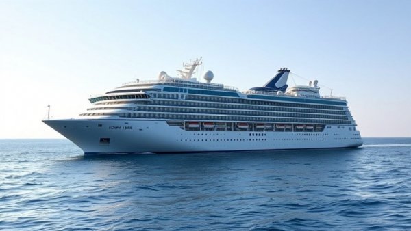 Icon of the Seas sailing near Galveston in clear ocean waters.