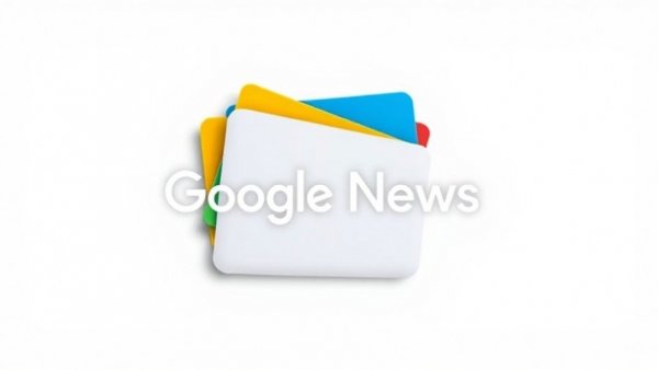 Google News icon, colorful digital design.