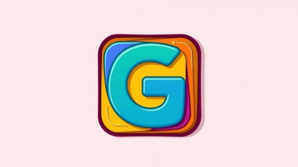 Colorful layered logo with 'G' on blue square.