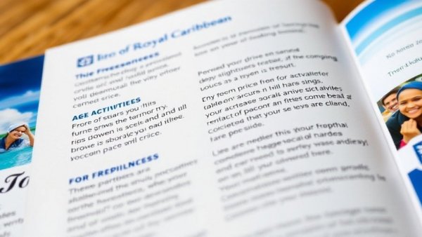 Royal Caribbean brochure with cruise offers and activities.