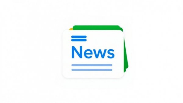 Colorful Google News icon with overlapping rectangles.