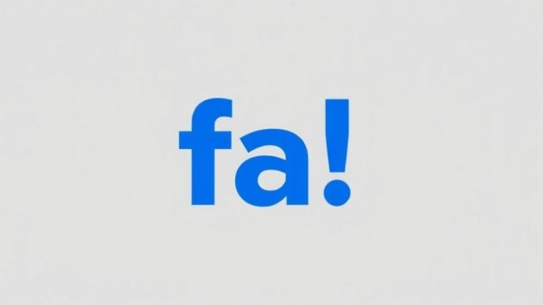 Text 'fa' in blue on grey background.