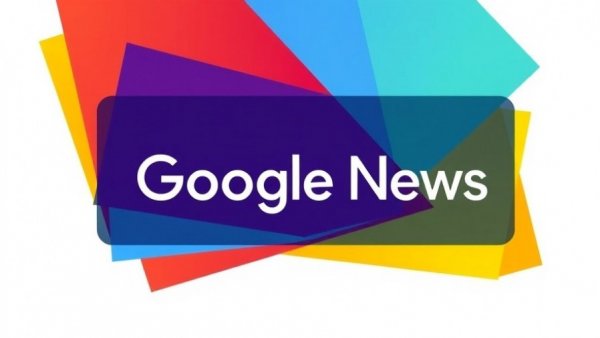 Colorful Google News logo illustration.