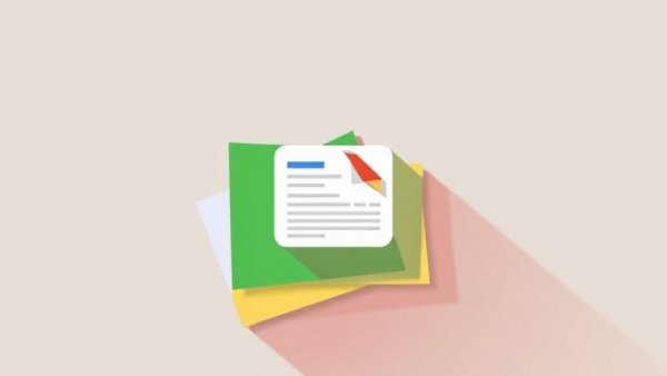 Colorful Google News app icon flat design illustration.