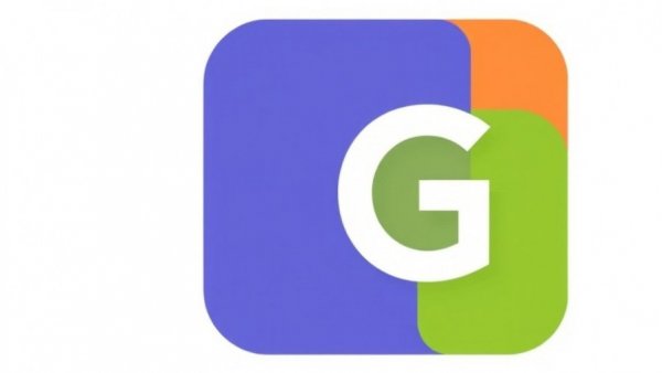 Colorful digital icon featuring letter 'G'.
