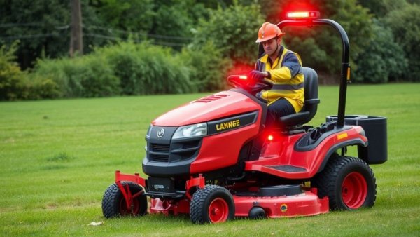 Emergency services rush to report of person trapped under ride-lawnmower