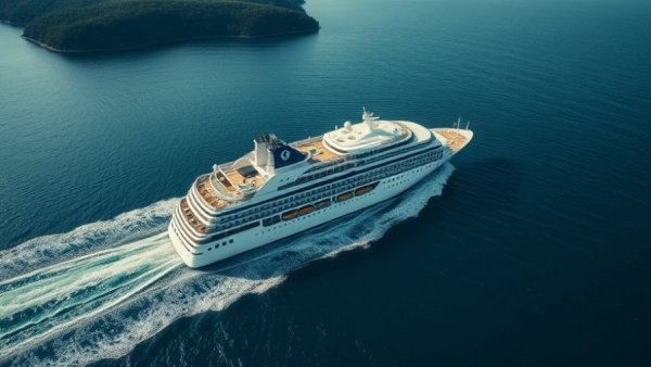 Cruise Newfoundland and Labrador ship sailing in scenic waters