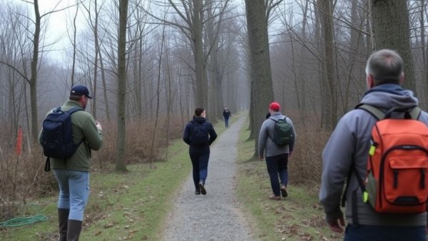 Search underway after yells for help were heard near walking track