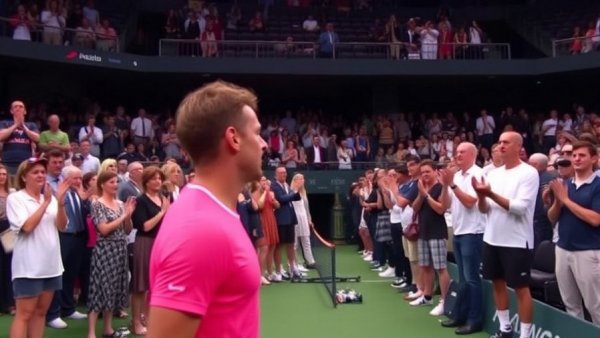 Watch: Standing ovation for tennis great in Auckland after loss