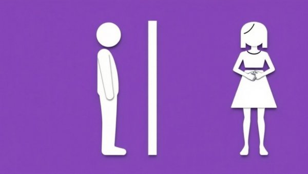 Restroom signs illustrating urgency, managing urinary incontinence in older adults.