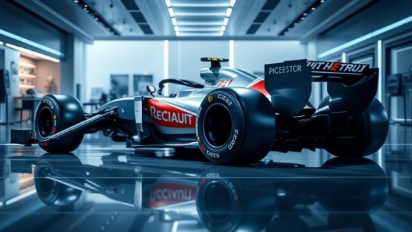 Alpine F1 Car Launch 2026 model, vibrant display with sponsors.