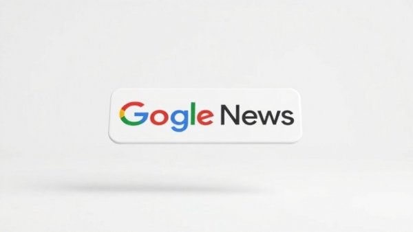 Colorful Google News logo with shadow effects
