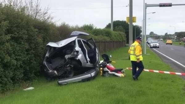 One injured and power knocked out after serious crash in Dunedin, driver flees scene