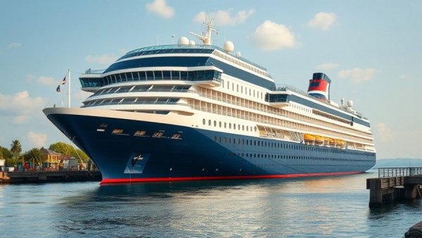 Docked cruise ship showcasing size and amenities, perfect for cruise preparation tips for Icon of the Seas.