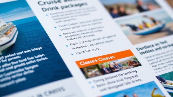 Royal Caribbean cruise leaflet with offers and activities.