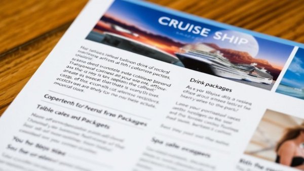 Royal Caribbean brochure with cruise activity offers and promotions.