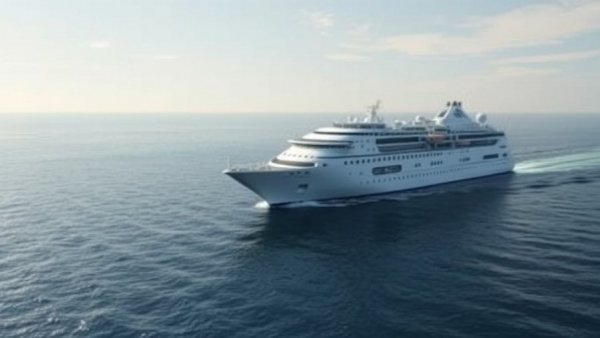 Cruise ship sailing calm waters linked to evacuate seafarers.