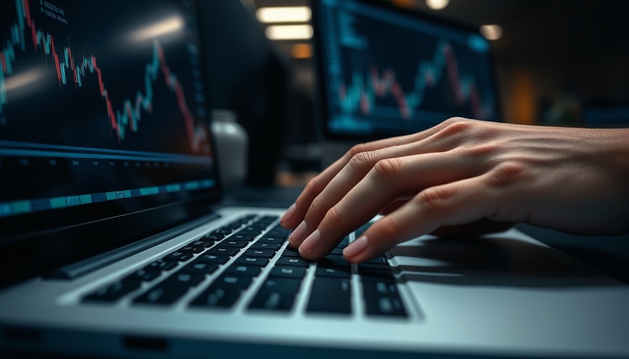 Financial graph on laptop showcasing best time to invest in commercial property.