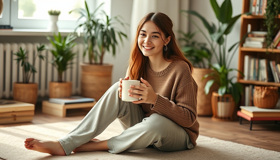 Young woman enjoying new home after first property purchase with moving boxes.
