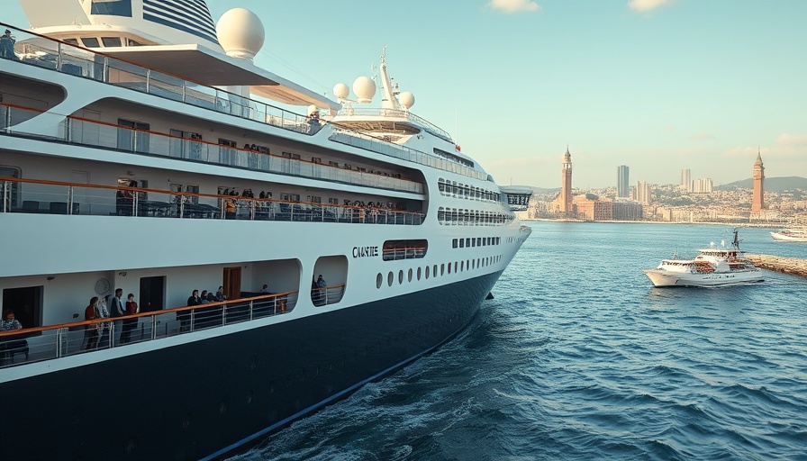 Luxury cruise ship at Townsville port during cruise season.