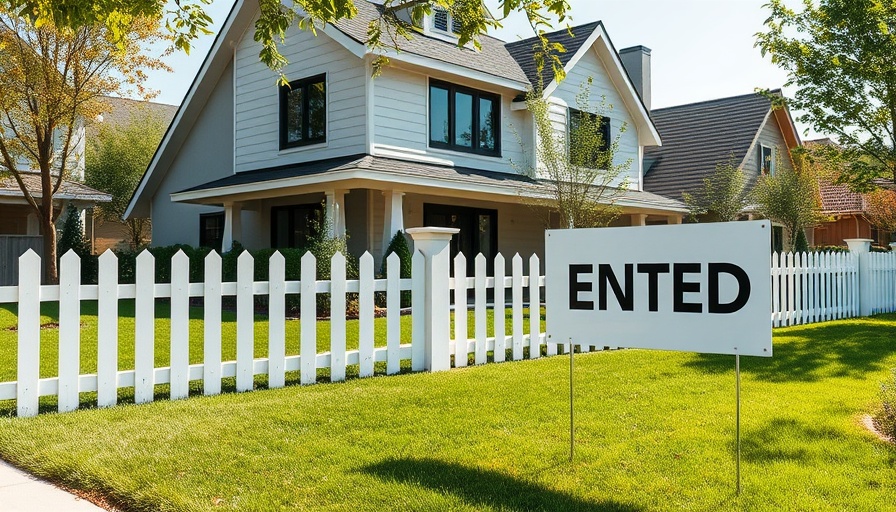 Modern home with 'Rented' sign outdoors highlighting benefits of hiring a property management company
