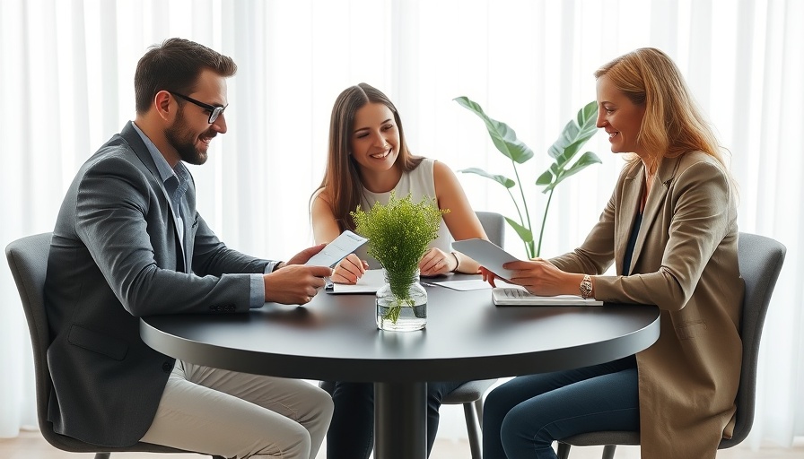 Kiwis meeting around a table, discussing property buy-sell transformation.