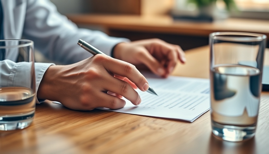 Hands analyzing paperwork in a meeting about selling a house with a mortgage.