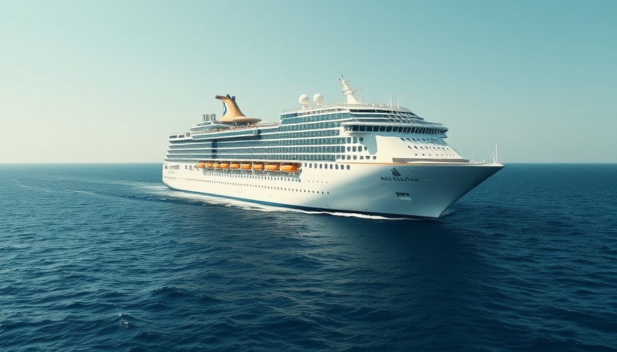 Star of the Seas cruise ship features sailing on open ocean.
