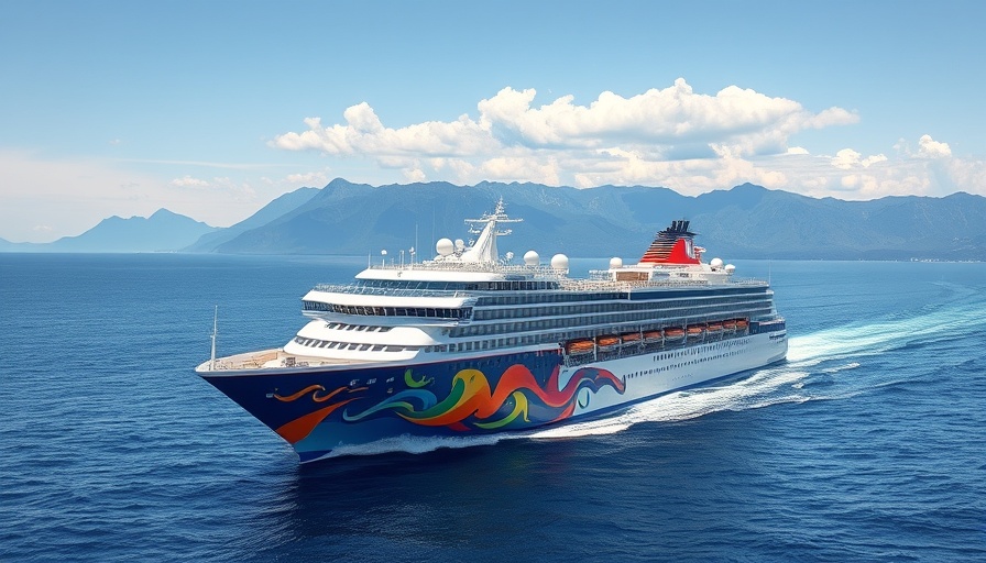 New Margaritaville Ship Beachcomber cruising in ocean.