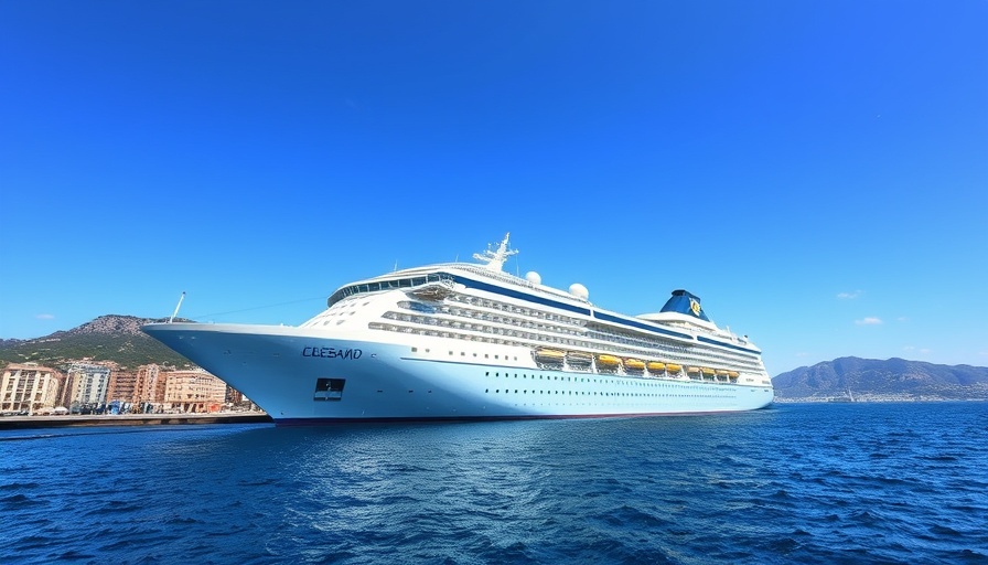 Costa Cruises ship docked at port under blue sky, Costa Cruises cancels Middle East program.