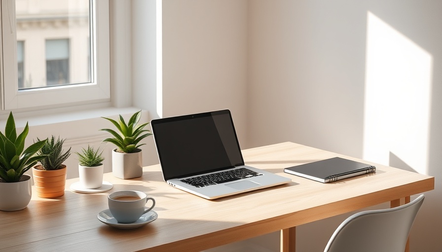 Revitalising Your Home Office with a sunlit desk setup.