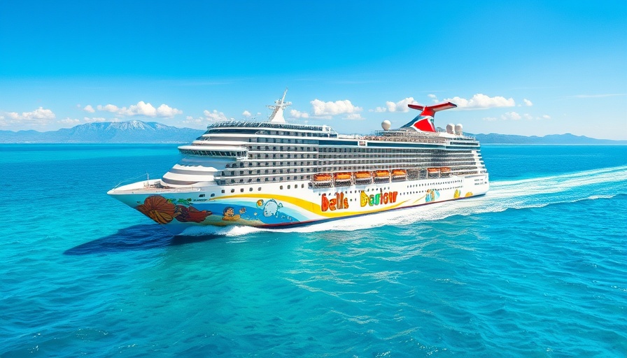 Margaritaville at Sea Beachcomber cruise ship in vibrant ocean.