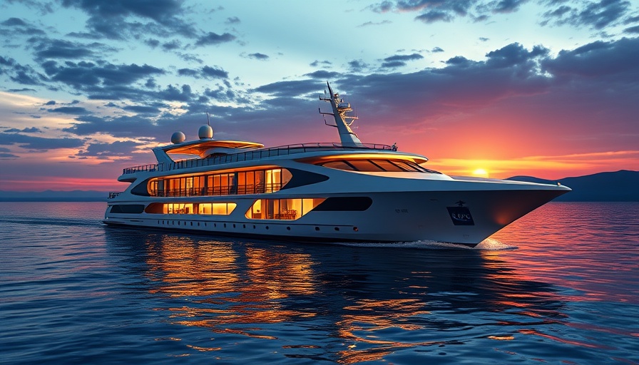 Luxury cruise ship for Celebrity River Cruises 2027 at sunset.