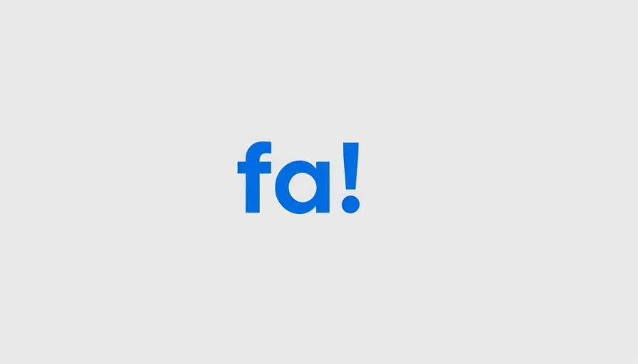 Minimalistic blue 'fa!' logo design.