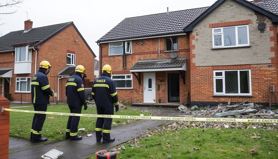 Investigators in boiler suits at razed family home where two people are missing