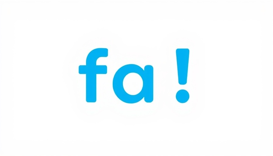 Minimalist 'fa!' text design on light grey background.