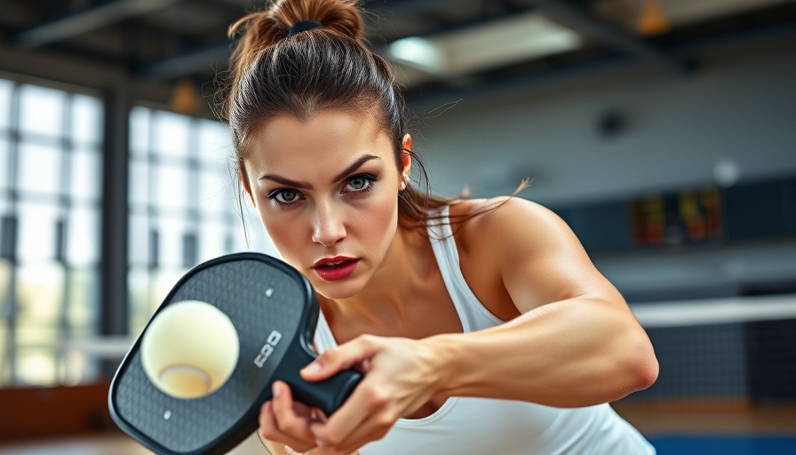 Elevate your pickleball IQ: focused player ready to hit.