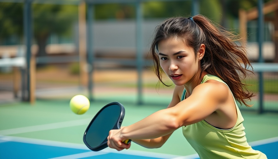 Focused woman practicing pickleball dinking techniques outdoors