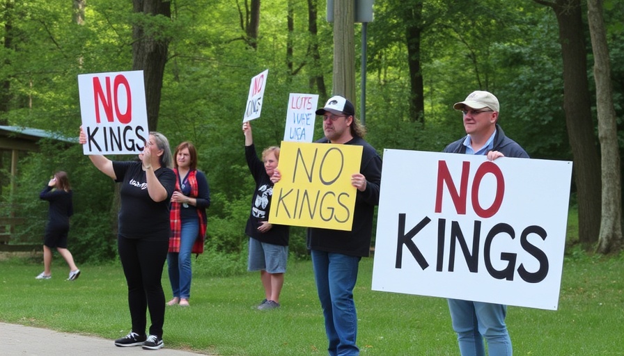Protestors seen promoting NO KINGS in Cuyahoga Valley National Park : r/Ohio
