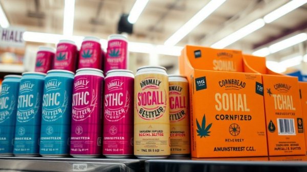 Ohio hemp product ban and marijuana law changes: THC-infused drinks in store.