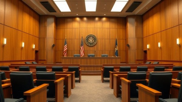 Summit County Council chamber, empty seats.