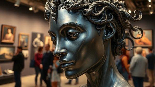 The CAP Show Cleveland Arts Prize: detailed sculpture at art gallery.