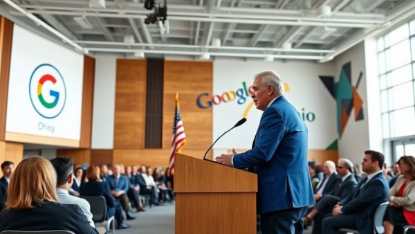 Ohio event with speaker discussing policies, audience listens attentively.