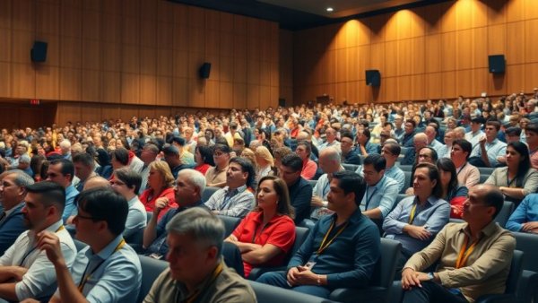 Future of Akron Public Schools meeting with diverse audience.