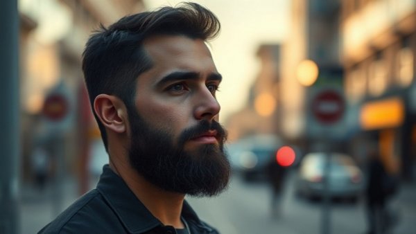 John Legend Elevate Music Career: Bearded man, contemplative, urban.