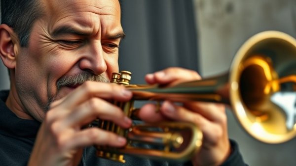 Musician playing trumpet indoors this Easter weekend in Cleveland