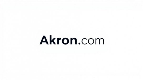 'Akron.com' logo on white background.