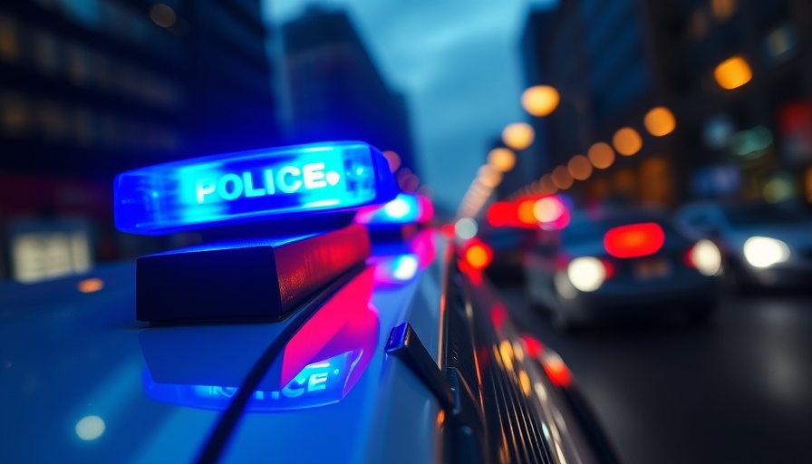 Police lights flashing during Tallmadge shooting death investigation